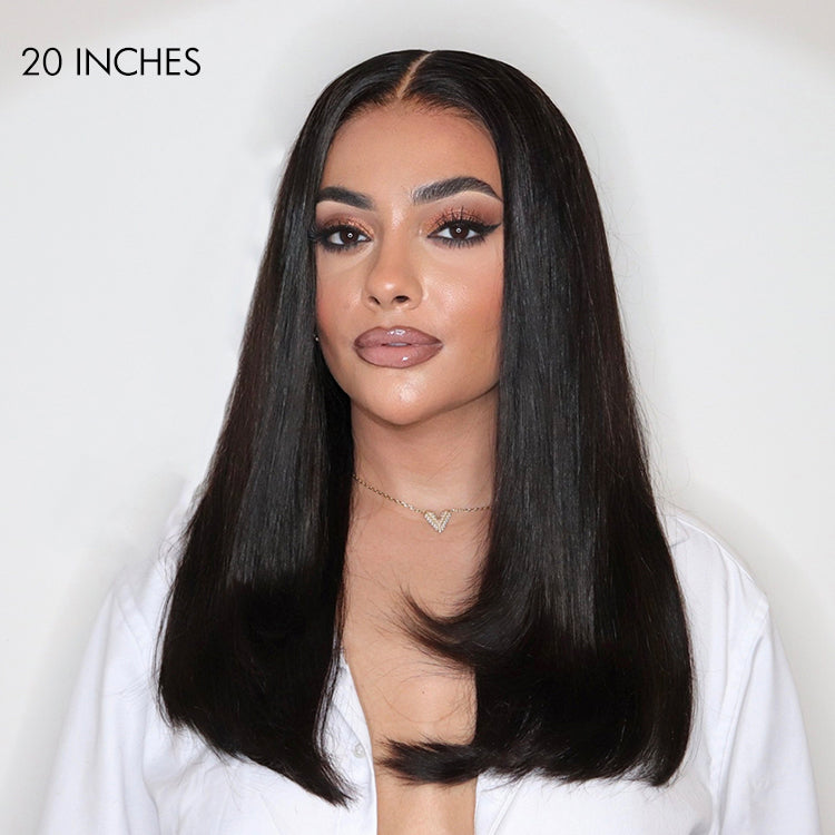 200% Mega Density | Silky Straight Glueless 5x5 Closure Undetectable HD Lace Long Wig 100% Human Hair