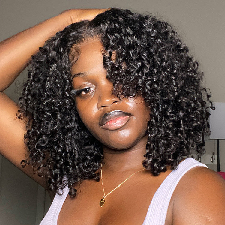 Exclusive Discount | Go Natural Ease | Soft Kinky Curly Glueless 5x5 Closure HD Lace Wig Ready To Go