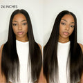 Silky Straight U Part Quick & Easy Affordable 100% Human Hair Wig (Get One Clip Free)