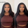 Silky Straight U Part Quick & Easy Affordable 100% Human Hair Wig (Get One Clip Free)