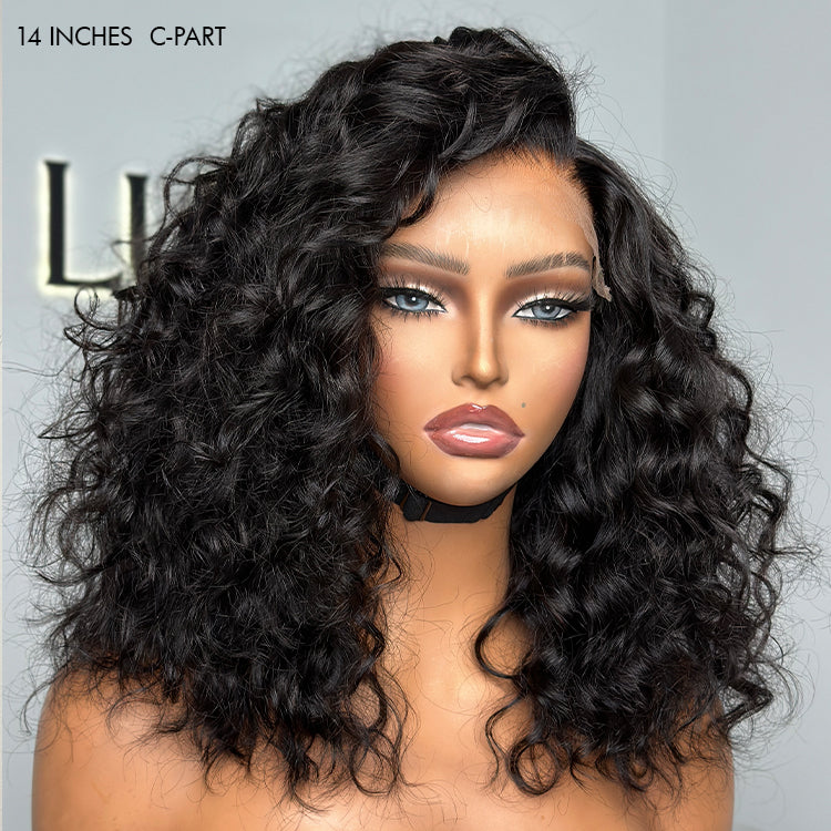 Limited Sale | PartingMax Glueless Wig Water Wave Versatile 7x6 Closure HD Lace Short Wig Ready to Go