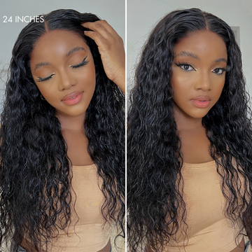 Water Wave 13x4 Frontal HD Lace Glueless Wig