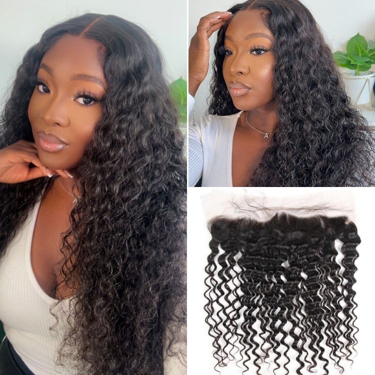 1pc 13x4 Lace Frontal 100% Virgin Human Hair All Textures