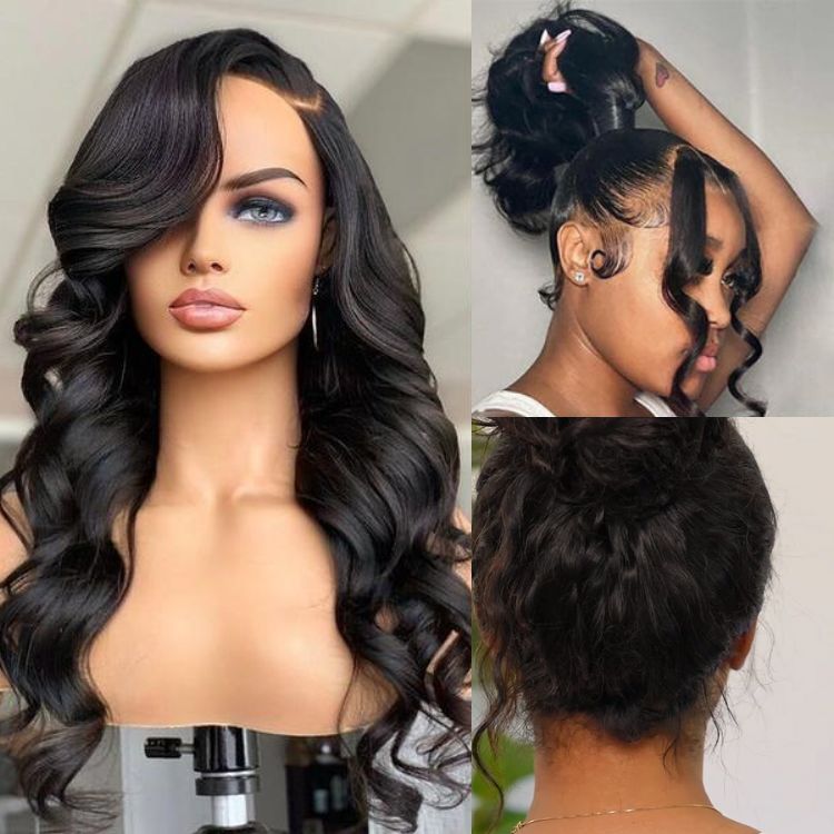 180% Density | 360 Lace Pre-Plucked Long Wig 100% Human Hair (Body Wave / Straight / Water Wave)