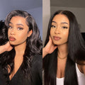 Pre-plucked 180% Density Glueless 13x4 Frontal Lace Long Wig 100% Human Hair