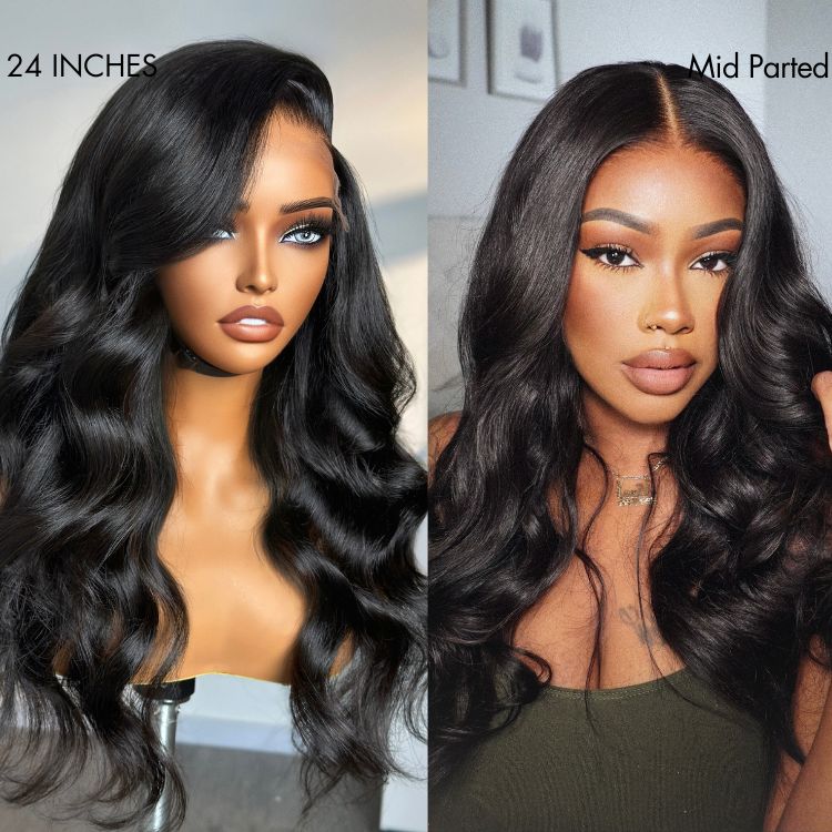 Parting Max Glueless Wig Loose Body Wave 7x6 Closure HD Lace Pre Plucked & Bleached Ready to Go