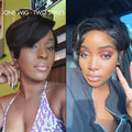 Crazy Wednesday | Mature Boss Style Affordable Pre-styled Short Pixie Cut Undetectable Invisible Lace Wig