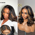 Pre Max Wigs | Super Natural Hairline Blonde Mix Black Loose Wave Glueless 5x5 Closure HD Lace Wig