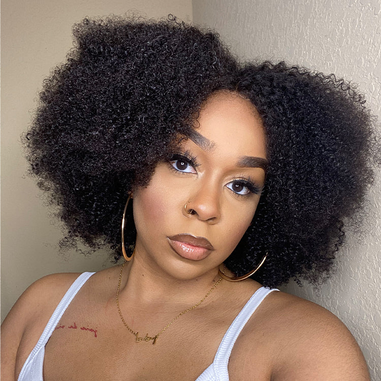 Newbie Only | Natural Bouncy Fluffy Jerry Curl Glueless 5x5 Closure HD Lace Wig Ready to Go