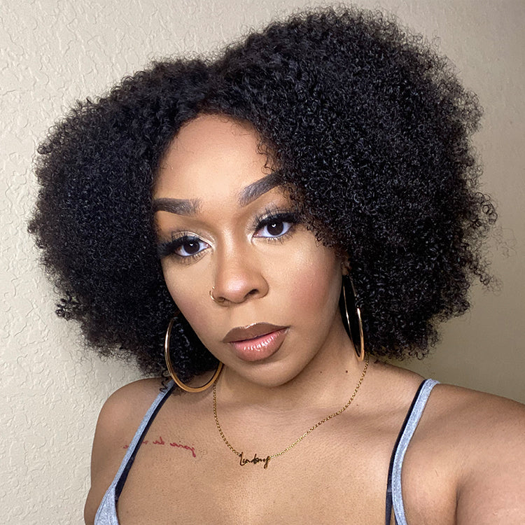 Newbie Only | Natural Bouncy Fluffy Jerry Curl Glueless 5x5 Closure HD Lace Wig Ready to Go