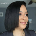 Layered Cut Yaki Straight Left C Part Glueless Minimalist HD Lace Bob Wig Ready to Go