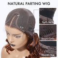 Crazy Wednesday | Elegant Brown Ombre Loose Wave Minimalist HD Lace Glueless Short Wig 100% Human Hair