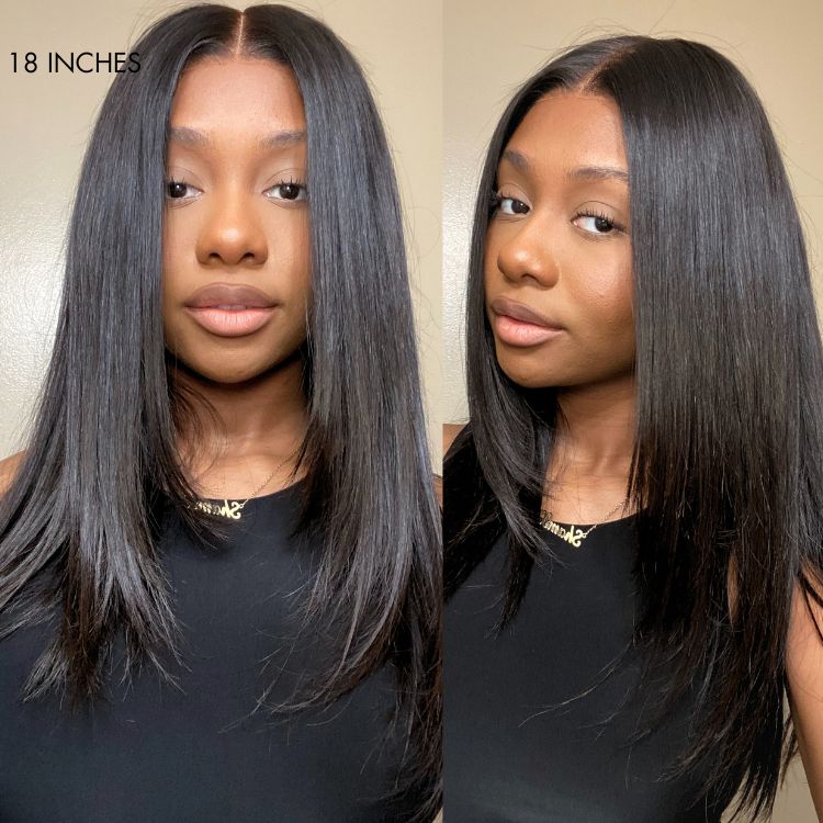 VIP Price | Trendy Layered Cut Pre-plucked Glueless 5x5 Closure Lace Wig 100% Human Hair