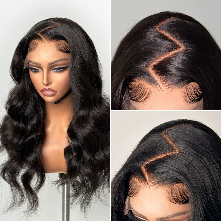 Parting Max Glueless Wig Loose Body Wave 7x6 Closure HD Lace Pre Plucked & Bleached Ready to Go