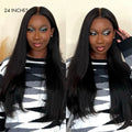 180% Density | Silky Straight 13x4 Frontal Undetectable HD Lace Glueless Long Wig 100% Human Hair