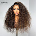 Crazy Wednesday | PartingMax Glueless Wig Chestnut Brown Highlights Funmi Curly 7x6 Closure HD Lace Wig Breathable Cap