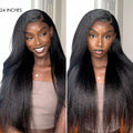 PartingMax Glueless Wig 180% Density Kinky Straight 7x6 Closure HD Lace Wig Ready to Go