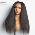 Parting Max Glueless Wig 180% Density Kinky Straight 7x6 Closure HD Lace Wig Ready to Go