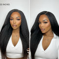 Parting Max Glueless Wig 180% Density Kinky Straight 7x6 Closure HD Lace Wig Ready to Go