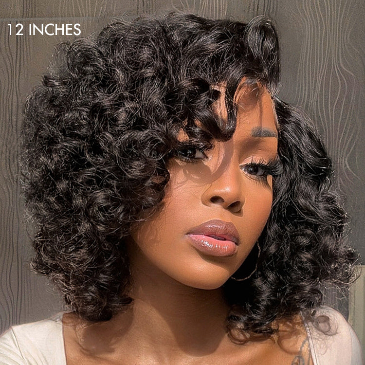 Mature Bouncy Left C Part Loose Wave Glueless Minimalist HD Lace Wig Ready to Go