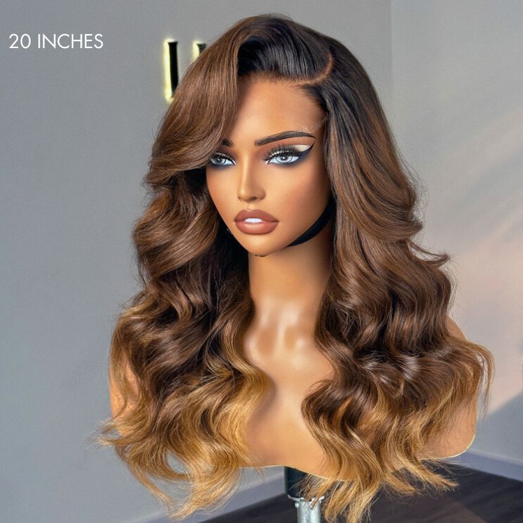 Parting Max Glueless Wig Loose Body Wave 7x6 Closure HD Lace Pre Plucked & Bleached Ready to Go