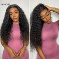 Water Wave 360 Lace Long Wig 100% Human Hair Pre-bleached & Pre-plucked