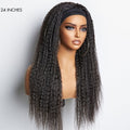 TWIST | Throw On & Go Dreadlock Style Glueless Long Headband Wig 100% Human Hair (Get Free Trendy Headbands)