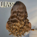 Parting Max Glueless Wig Ombre Brown Loose Body Wave 7x6 Closure HD Lace Pre Plucked & Bleached Ready to Go