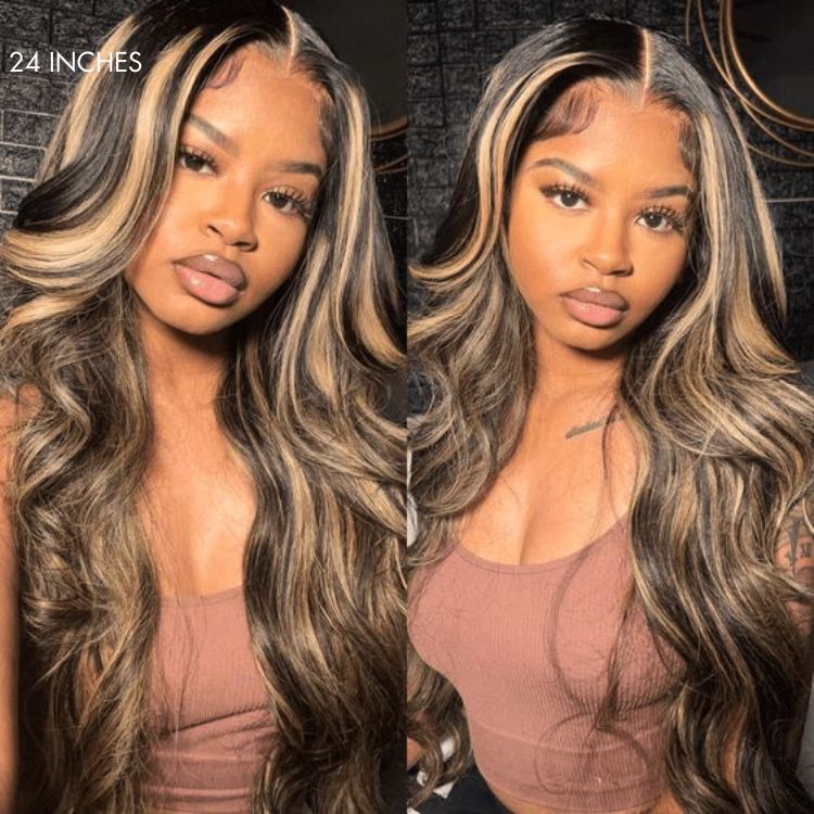 Special Deal | Blonde Highlight Big Loose Wave 5x5 Closure HD Lace Glueless Mid Part Wig 100% Human Hair