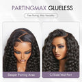 PartingMax Glueless Wig Water Wave 7x6 Closure HD Lace 100% Human Hair Wig Ready to Go