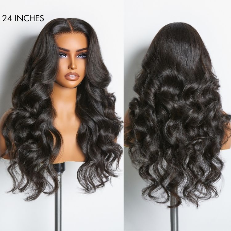 Pre Max Wigs | Super Natural Hairline Loose Body Wave Glueless 5x5 Closure HD Lace Wig | Large & Small Cap Size