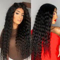 Boho-Chic | Flowy Bohemian Curly 5×5 Closure Lace Glueless Mid Part Long Wig 100% Human Hair