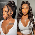 PreMax Wigs | 360 Lace Super Natural Hairline Loose Body Wave Long Free Part 180% Density Wig