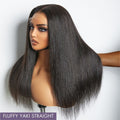 Yaki Straight 5x5 Closure HD Lace Glueless Long Wig 100% Human Hair