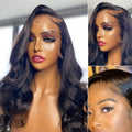 Honey Blonde Highlight / Natural Black Loose Body Wave Glueless 13x4 Lace Front Wig 100% Human Hair