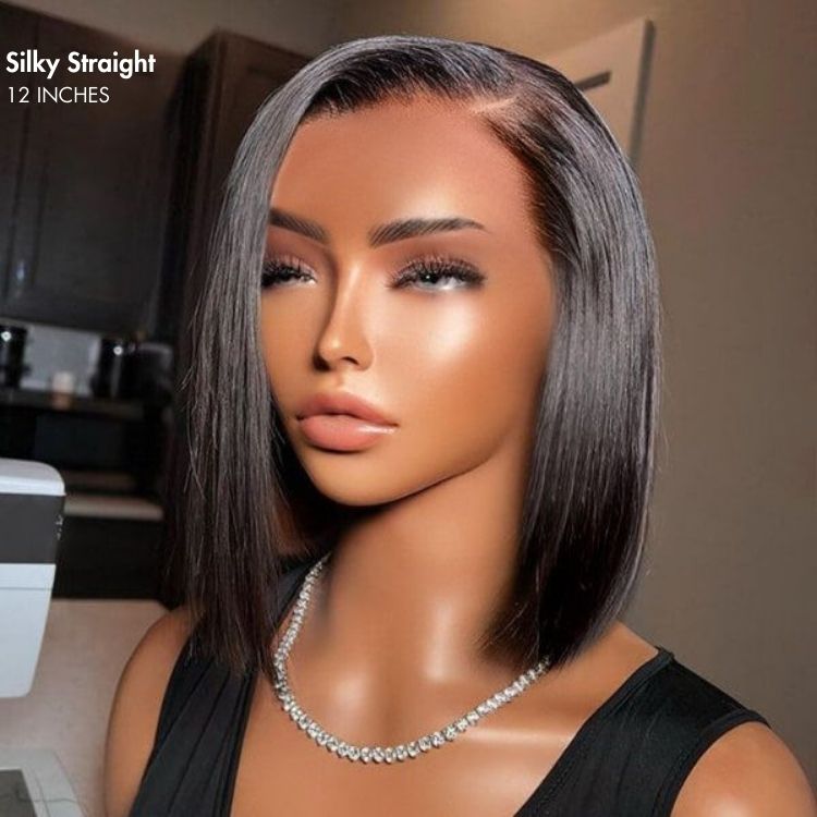 Newbie Only | Ultra Full Undetectable HD Lace C Part Bob Wig 100% Human Hair | Classic & Chic