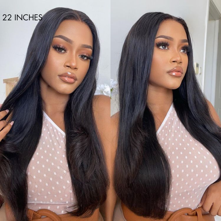 Parting Max Glueless Wig Ready to Go Silky Straight 7x6 Closure HD Lace Pre Plucked & Bleached Breathable Cap