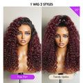 Crazy Wednesday | 180% Density | Water Wave 13x4 Frontal HD Lace Glueless Free Part Long Wig 100% Human Hair