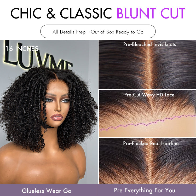 Win Back | Gorgeous Natural Coily Curl Glueless 5x5 Closure HD Transparent Lace Wig Breathable Cap