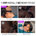 1 SEC INSTALL WIG | Elegant Boss Vibe Short Pixie Cut Natural Black / Ombre Brown Glueless Minimalist HD Lace Wig Ready to Go