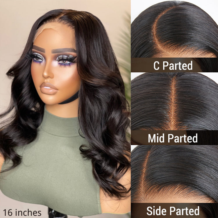 1 SEC INSTALL WIG | Gorgeous Natural Black Loose Wave 5x5 Closure Lace Glueless Short Wig 100% Human Hair | Large & Small Cap Size