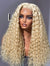 613 Blonde Water Wave Glueless 5x5 Closure Invisible HD Lace Wig 100% Human Hair