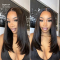 Win Back | PreMax Wigs | Super Natural Hairline Silky Straight Glueless 13x4 Frontal Lace Wig Human Hair Pre-plucked