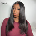 Win Back | PreMax Wigs | Super Natural Hairline Silky Straight Glueless 13x4 Frontal Lace Wig Human Hair Pre-plucked