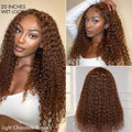 Crazy Wednesday | Chocolate Brown Long Curly Glueless 5x5 Closure Long Wig 100% Human Hair