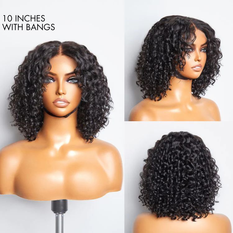 Win Back | Deep Wave 4x4 Closure Lace Glueless Mid Part Long Wig 100% Human Hair