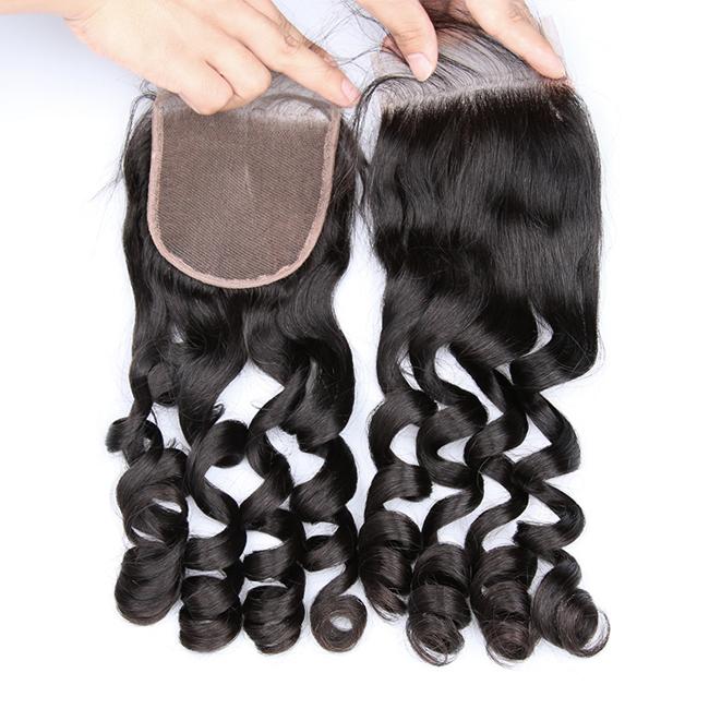 1 Pc Loose Wave 4x4 Lace Closure 100% Human Hair