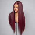 Mystery Mulberry Silky Straight 4x4 Closure Lace Glueless Wig