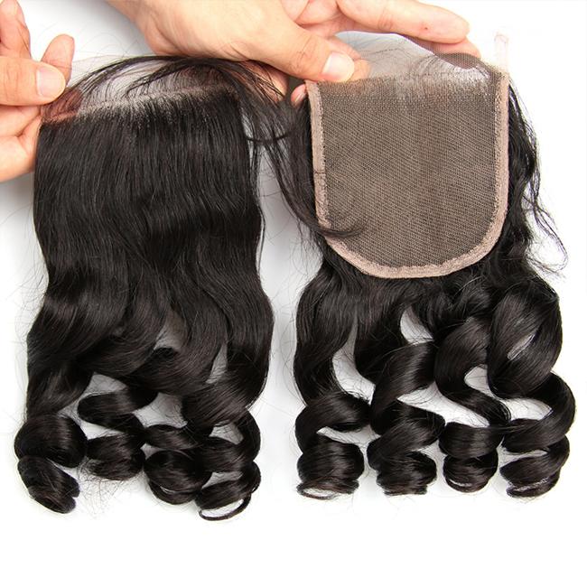 1 Pc Loose Wave 4x4 Lace Closure 100% Human Hair