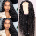 Win Back | Deep Wave 4x4 Closure Lace Glueless Mid Part Long Wig 100% Human Hair